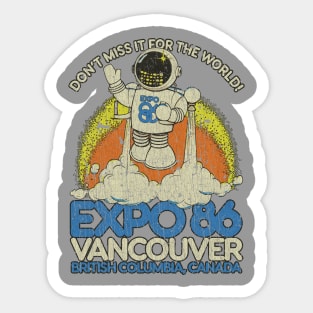 Expo Ernie Jetpack 1986 Sticker